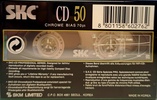 Compact Cassette SKC CD 50 Type II Chrome 1999 Europe