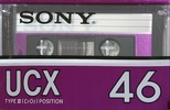 Compact Cassette Sony UCX 46 Type II Chrome 1982 Japan