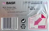 5 pack BASF Chrome Standard II 60 Type II Chrome 1991 Europe