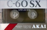 Compact Cassette Akai SX 60 Type I Normal 1989 USA