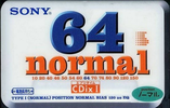 Compact Cassette: Sony  - CDix I 64