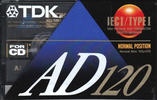 Compact Cassette: TDK  - AD 120