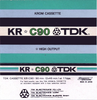 Compact Cassette: TDK  - KR Krom 90