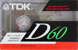 Compact Cassette: TDK  - D 60