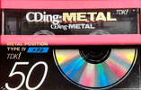 Compact Cassette: TDK  - CDing-Metal 50