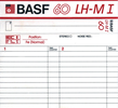 Compact Cassette: BASF  - LH Maxima I 60