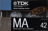 Compact Cassette: TDK  - MA 42