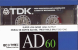 Compact Cassette: TDK  - AD 60