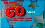 Compact Cassette: Sony  - CDix I 60