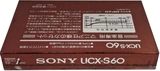 Compact Cassette Sony UCX-S 60 Type II Chrome 1983 Japan