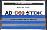 Compact Cassette: TDK  - AD 60