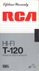 VHS, Video Home System:  RCA -  120