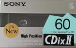 Compact Cassette: Sony  - CDix II 60