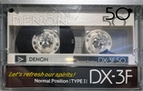 Compact Cassette Denon DX-3F 50 Type I Normal 1985 Japan