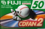 Compact Cassette Fuji CDFAN 50 "CDFAN2 50 A" Type II Chrome 1998 Europe