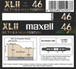 Compact Cassette: Maxell / Hitachi Maxell - XLII 46