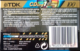 Compact Cassette: TDK  - CDing 1 100