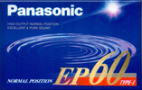 Compact Cassette:  Panasonic - EP 60