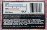 Compact Cassette AGFA F-DX I 90 Type I Normal 1987 Europe