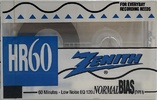 Compact Cassette Zenith 60 Type I Normal 1990 USA