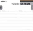 Compact Cassette Sony UX-ES 90 Type II Chrome 1986 USA