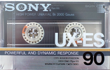 Compact Cassette Sony UX-ES 90 Type II Chrome 1986 USA