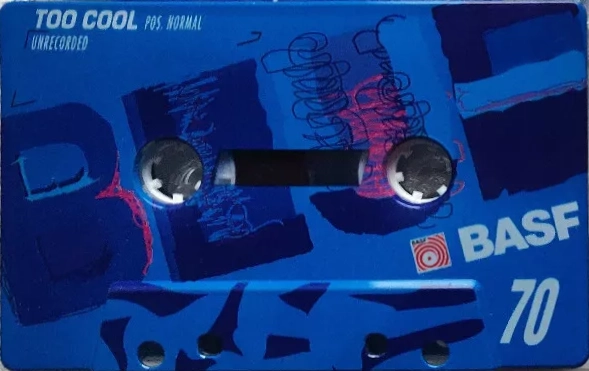Compact Cassette BASF 70 "Too Cool BLUE" Type I Normal Germany
