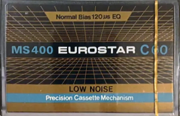 Compact Cassette Eurostar 60 "MS 400" Type I Normal Unknown Country