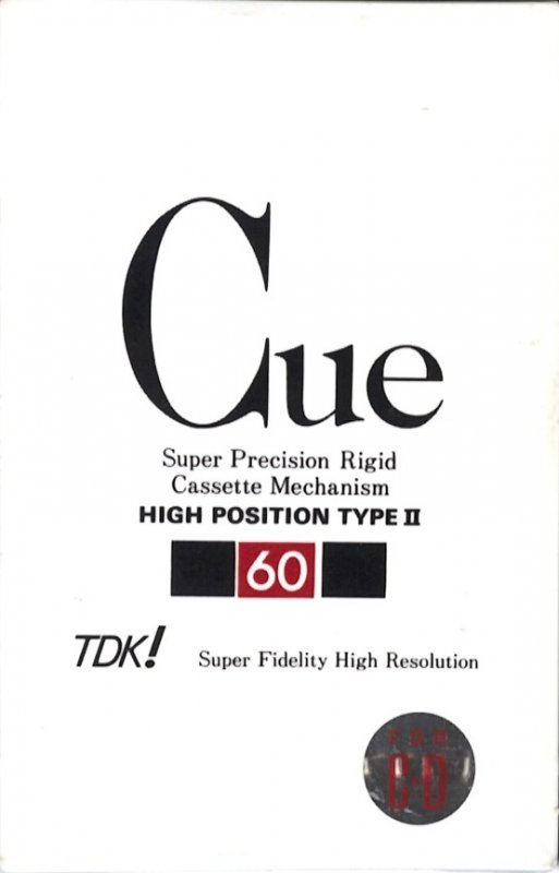 Compact Cassette: TDK  - CUE 60