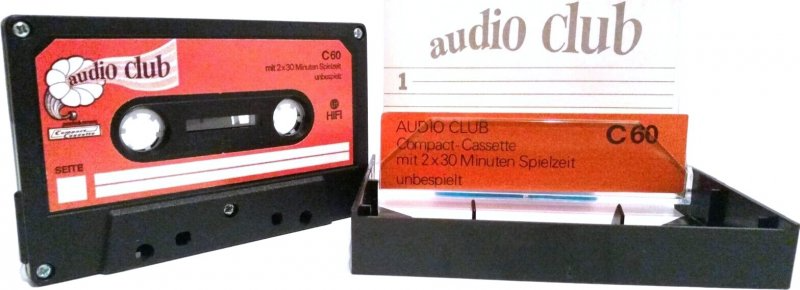 Compact Cassette Audio Club 60 Type I Normal 1975 Germany