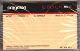 Compact Cassette Emgeton LH 60 Type I Normal 1985 Czechoslovakia