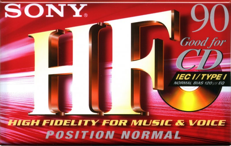 Compact Cassette Sony HF 90 "C-90HFC" Type I Normal 2002 Europe