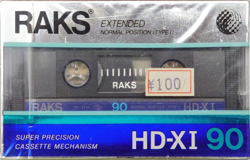 Compact Cassette RAKS HD-XI 90 Type I Normal 1988 Europe