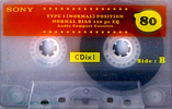 Compact Cassette Sony CDix I 80 "C-80CDX1G" Type I Normal 1999 Japan