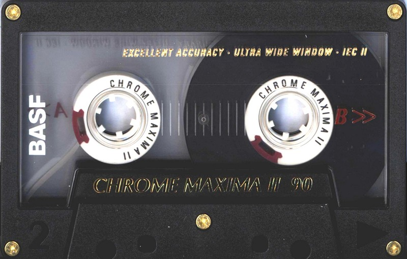 Compact Cassette BASF Chrome Maxima II 90 Type II Chrome 1993 Europe