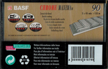 Compact Cassette BASF Chrome Maxima II 90 Type II Chrome 1993 Europe