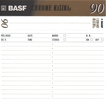 Compact Cassette BASF Chrome Maxima II 90 Type II Chrome 1993 Europe