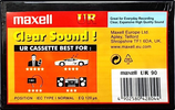 Compact Cassette Maxell UR 90 Type I Normal 2002 Europe