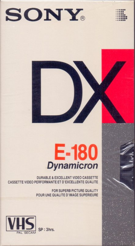 VHS, Video Home System: Sony  - DX 180