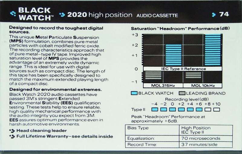 Compact Cassette: 3M  - 2020 74