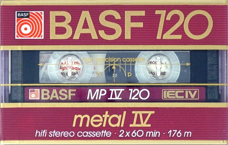 Compact Cassette BASF Metal IV 120 "ME IV / MP IV" Type IV Metal 1985 Europe