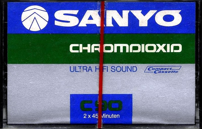 Compact Cassette Sanyo 90 Type II Chrome 1976 Europe