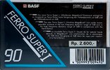 Compact Cassette BASF Ferro Super I 90 Type I Normal 1991 Indonesia