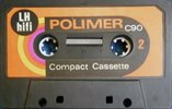 Compact Cassette Polimer LH 90 "black" Type I Normal 1976 Hungary