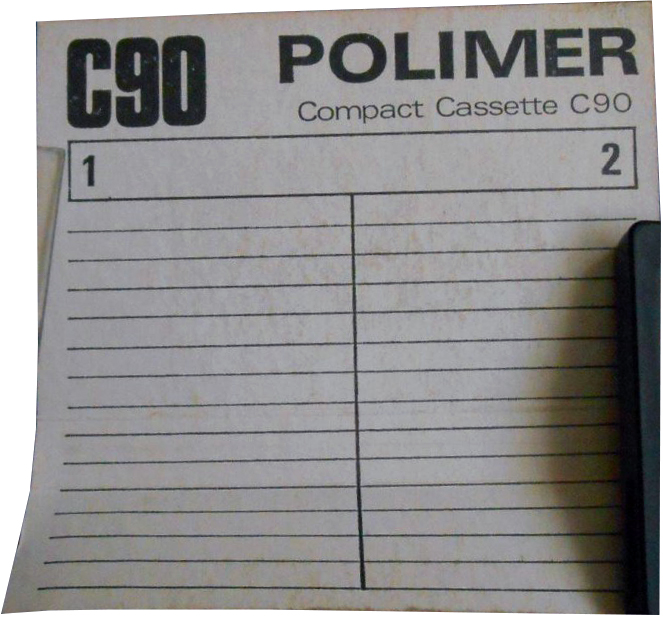 Compact Cassette Polimer LH 90 "black" Type I Normal 1976 Hungary