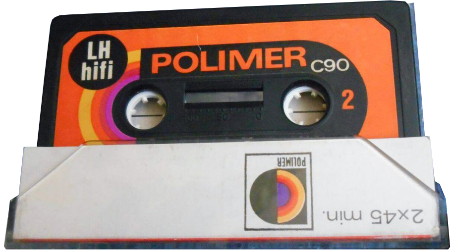 Compact Cassette Polimer LH 90 "black" Type I Normal 1976 Hungary