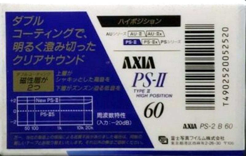 Compact Cassette: FUJI AXIA - PS-II 60