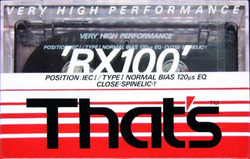 Compact Cassette Thats RX 100 Type I Normal 1990 Europe