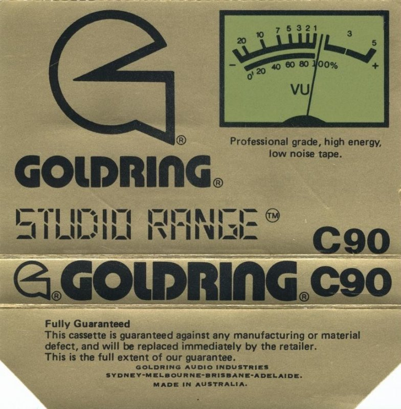 Compact Cassette: Unknown Goldring -  90