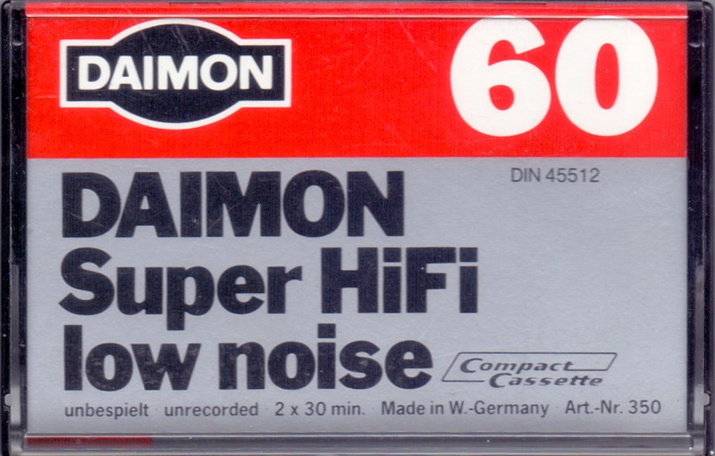 Compact Cassette Daimon Super 60 Type I Normal 1977 Germany